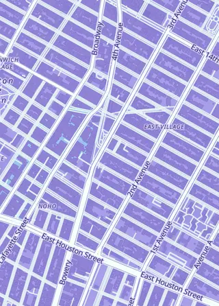 Street map around Videogamesnewyork, New York