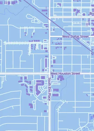 Street map around Vintage Toy Mall, Broken Arrow