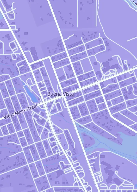 Street map around WarWizard Games, 301 E Main St, Buena Vista, CO