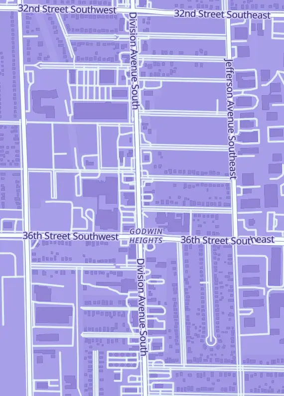 Street map around WD Games & Cards!, 3530 Division Ave S, Wyoming, MI