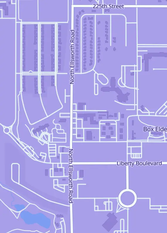 Street map around West River CCG, 520 N Ellsworth Rd #7a, Box Elder, SD