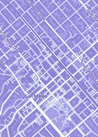 Street map around What's On Second Sports Cards, San Mateo