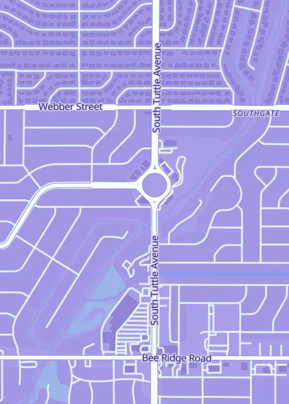 Street map around Wicked TreasuresTrading Cards Florida, 3240 Southgate Cir, Sarasota, FL