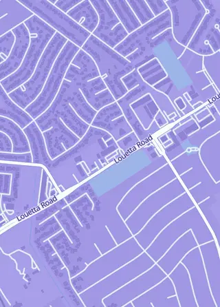 Street map around Wynn cards & gold, Spring