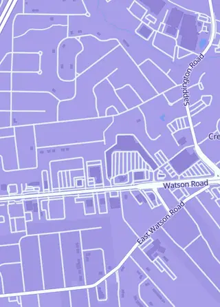 Street map around Yeti Gaming, St Louis