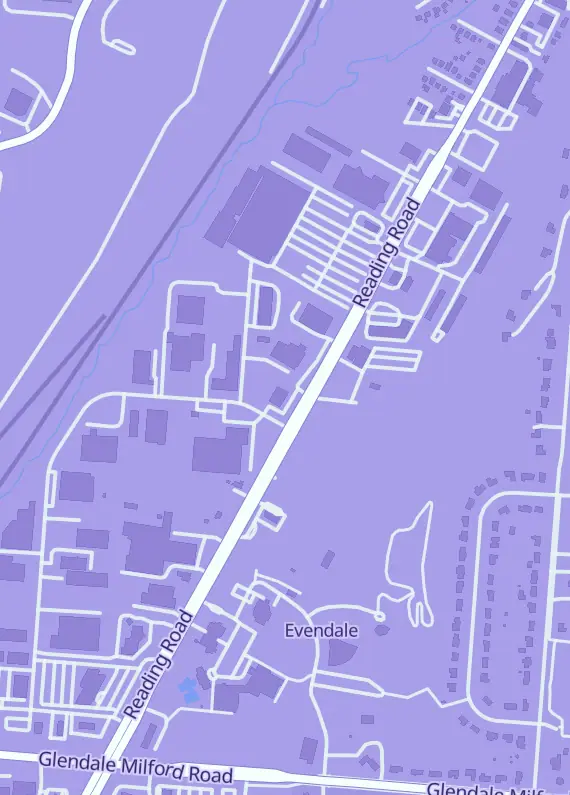 Street map around Yottaquest, 10693 Reading Rd, Cincinnati, OH