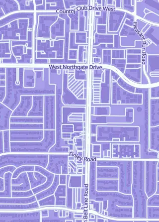 Street map around Yuudachi TCG Arena, Irving