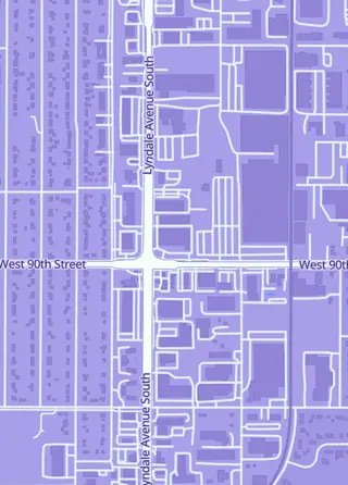 Street map around Zkarlo, Inc., Bloomington